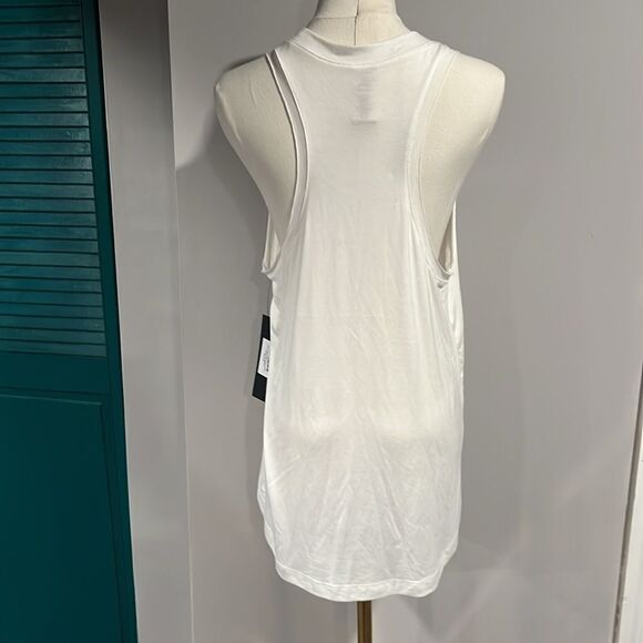 MONO B NWT raw edge flow tank white small - Picture 5 of 8